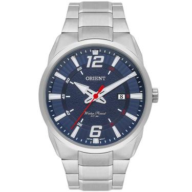 Imagem de Relógio ORIENT masculino analógico azul prata MBSS1461 D2SX