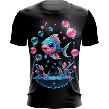 Imagem de Camiseta Dryfit Peixinho Feliz no Aquário Peixe 2 - Kasubeck Store®, I