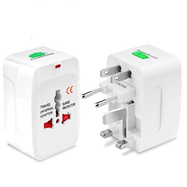 Imagem de Adaptador Universal Tomada Bivolt Para Viagem Padrão Internacional 150 países EUA, UK, JP, AU, EU - TYDA