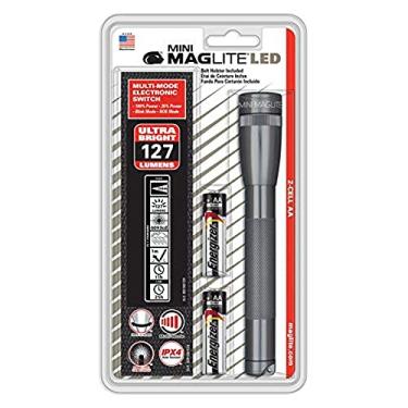 Imagem de Maglite Mini lanterna LED AA de 2 células com coldre, cinza
