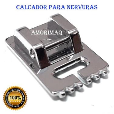 Imagem de Sapata Calcador Para Nervuras Máquina Singer Elgin Brother Janome Elna