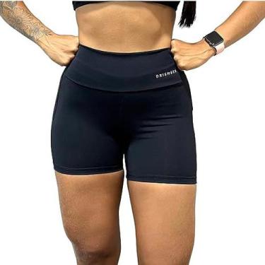 Imagem de Short Academia Fitness Esportivo Feminino Drisheer, Preto, M
