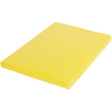 Imagem de Pasta Polionda Ofício 20MM Amarela Novaonda - Pacote com 10 Unidades -