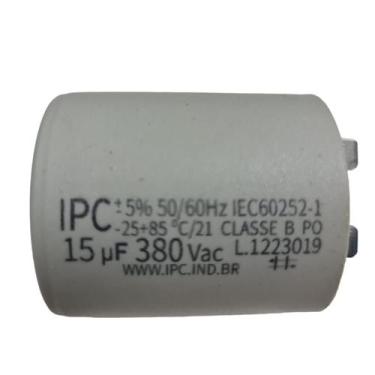 Imagem de Capacitor Lavadora Brastemp Consul Ge Electrolux 15uf 220v - IPC