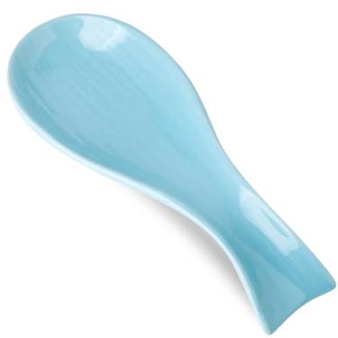 Imagem de Hasense Suporte de Colher de Cerâmica para Fogão, Grande Descanso de Colher de Cozinha para Balcão de Cozinha, Descanso de Utensílio de 8,7" para Espátula, Concha e Pinça, Seguro p (8,7*3,2 Polegadas)