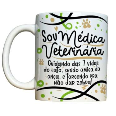 Imagem de Caneca Medicina Veterinária Sou Veterinária Divertida