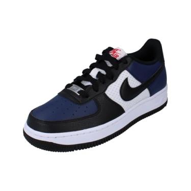 Imagem de Nike Tênis infantil Air Force 1 (HJ9201-400, azul marinho/branco/vermelho universitário), Midnight Navy Preto Branco 400, 5.5 Big Kid