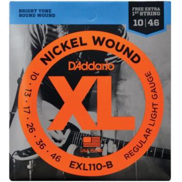 Imagem de Jogo de Cordas Para Guitarra EXL110-B PL010 - D'addario