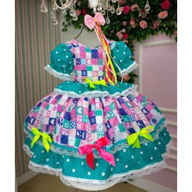 Imagem de Vestido Junino Mimadine Luxo Pietra, 6, Shamrock