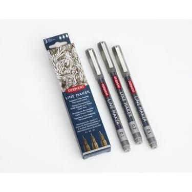 Imagem de Kit Estojo com 3 Canetas Graphik Line Maker 0,1/0,3/0,5mm Grafite - De