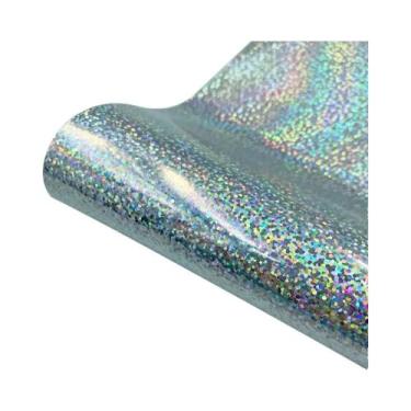 Imagem de Vinil Termotransferível Holográfico Brilhante 19x39 Polegadas HTV Para