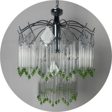 Imagem de Luminária Vidro Pendente Iluminação Da Sala Estar E Quarto - Lustres O