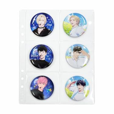 Imagem de hihaba Aba larga A5 6-Pocekt 1 peça, mangas de bolso cristalinas 23 tipos, páginas de refil de álbum de fotos para fichário de 6 anéis