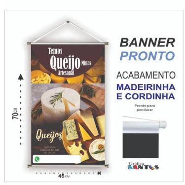 Imagem de Banner pronto Queijo BA 307 medida 45x70 cm arte pronta