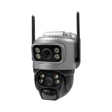 Imagem de Câmera Solar 4G 4K V380 - Lente Dupla, Visão Noturna, À Prova D'Água, 