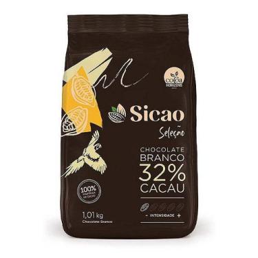 Imagem de Chocolate Seleção Branco 32% Cacau - 1,01 kg - 1 unidade - Sicao - Riz