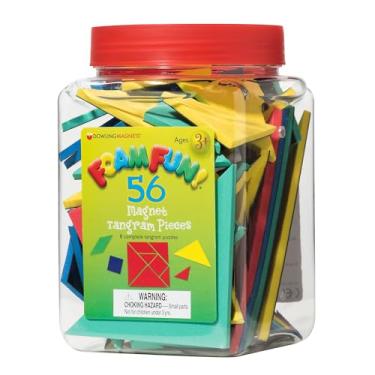 Imagem de Dowling Magnets Foam Fun Magnet Tangrams, Set of 56