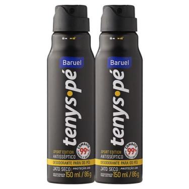 Imagem de Kit 2 Tenys Pé Baruel Jato Seco Sport Edition 150ml
