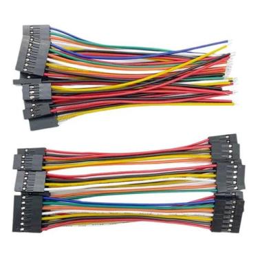 Imagem de Cabo Jumper De 2,54mm Pitch 10PCS Conector Duplo Feminino Dupont Para 