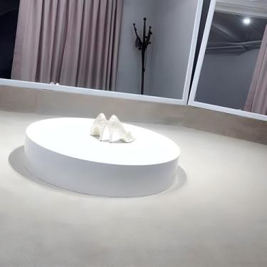 Imagem de Suporte de pedestal cilíndrico, suportes redondos para decoração de eventos, base de plataforma de elevação de loja de roupas/loja de noivas, para manequim/sapato/bolsas (60 x 10 cm/23,6 x 3,9 pol.)