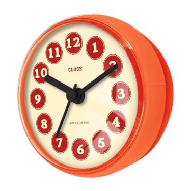 Imagem de Fenteer Relógio de parede para chuveiro, à prova d'água, com ventosa para banheiro, Style D