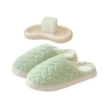 Imagem de Pantufas De Inverno Quentes E Confortáveis Antiderrapantes Para Uso In