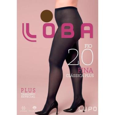 Imagem de Meia-Calça Fio 20 Lupo Loba 05795-001 Plus Size Poliamida T. XG/XXG, X