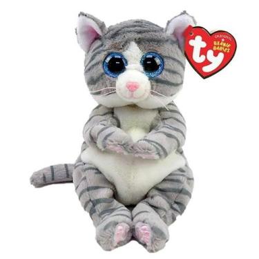 Imagem de Brinquedo de pelúcia TY Beanie Bellies Mitzi Tabby Cat 20cm