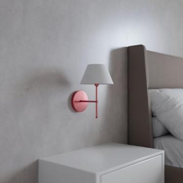 Imagem de Arandela luminaria de Parede aluminio Com Cupula Algodao Ref 16 lampada branco frio (Rose Gold Cup Branco)
