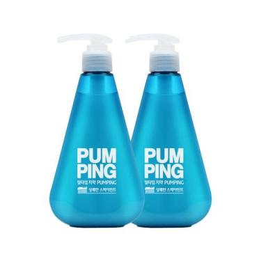 Imagem de Creme dental em gel caincosmetic com pump sabor spearmint 285 g - 2 un