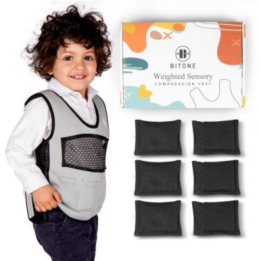 Imagem de Colete de Compressão Pesado Infantil BITONE 1,4 kg Pequeno