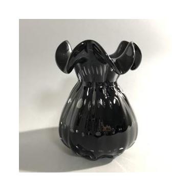 Imagem de VASO DE VIDRO ITALY PRETO 13x17cm