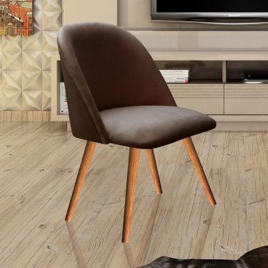 Imagem de Poltrona Decorativa Gaia para Sala, Quarto, Recepção Marrom