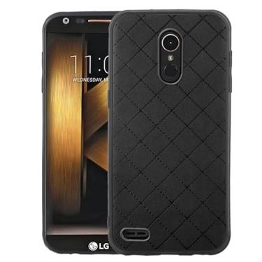 Imagem de ELISORLI Compatível com LG K20/K20 Plus/K20 V/Harmony/V5/K10 2017/Grace LTE Capa robusta fina antiderrapante borracha TPU para celular LGK20 Capa LGK20Plus LGK20V K20V K 20 20K K20+ preta