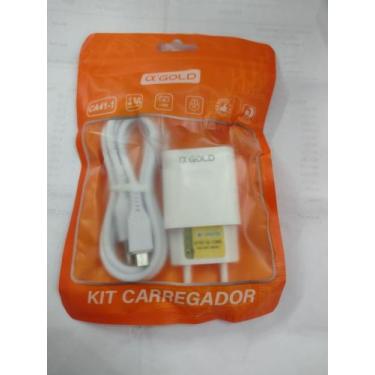 Imagem de Kit carregador AGOLD ca38-2 entrada v8