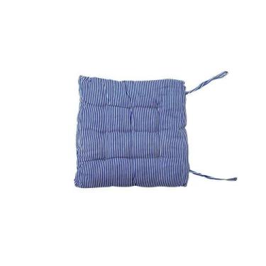 Imagem de Almofada Futon Listrada Azul 40x40cm - Casambiente