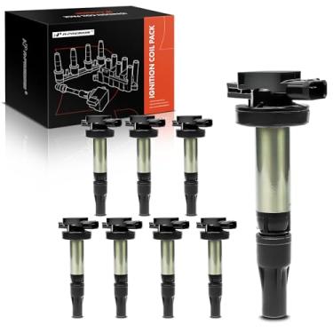 Imagem de Pacote de bobinas de ignição A-Premium para Land Rover LR3 Range Rover 2006-2009 Jaguar XJ8 XJR XKR 2004-2009 V8 4.2L 4.4L 8-PC Set