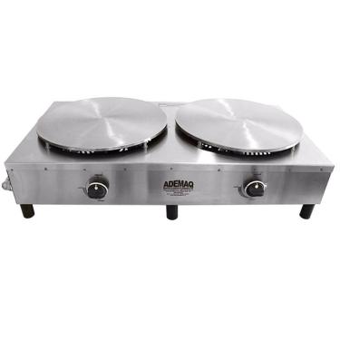 Imagem de Máquina de Crepe Francês a Gás 2 Discos Linha Profissional Ademaq
