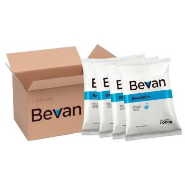 Imagem de Kit 4 Leite em Pó Solúvel Vending S/ Glúten Bevalatte Bevan 1Kg