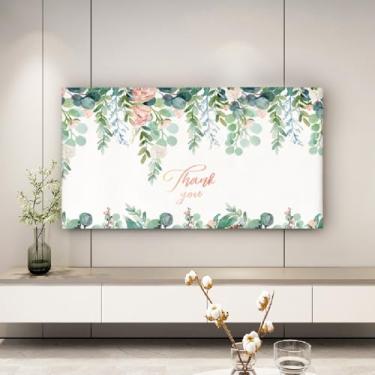 Imagem de Capa protetora contra poeira de TV para sala de estar, decoração de casa, visor de cristal líquido, protetor de tela de TV à prova de poeira, cenário litorâneo, capa de TV (tamanho: 32~215.9 cm)-Tipo