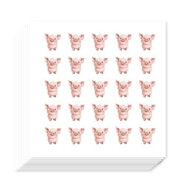 Imagem de AHANDMAKER 500 adesivos autoadesivos de agenda, adesivos de porco rosa fofos decalques de papel porquinho para agenda, calendário, scrapbook, artesanato, arte, decoração de festa, saco de presente,