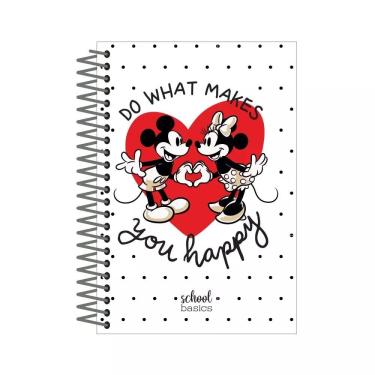 Imagem de Office Basics Caderno Universitário Capa Dura Minnie e Mickey 1 Matéria 80 folhas A4