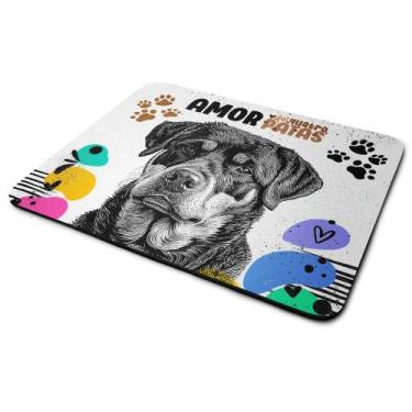 Imagem de Mouse Pad Amor de quatro patas - Cachorro Rottweiler - JPS INFO