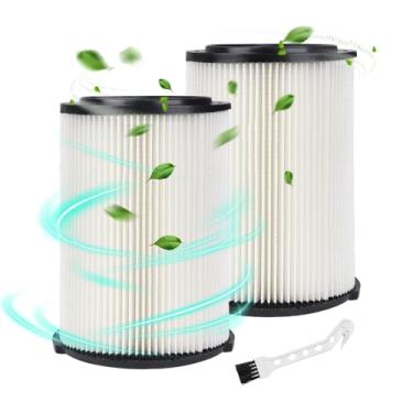 Imagem de Filtro de substituição VF4000 para aspirador de pó Ridgid 72947 padrão molhado seco 5-20 galões, 6-9 Gal Husky Vacuum WD5500 WD0671 RV2400A RV2600B WD06700 WD09450, pacote com 2