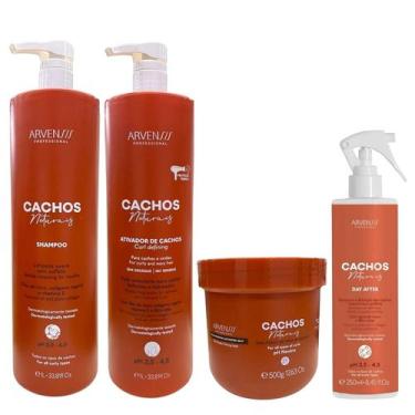 Imagem de Kit Arvensis Professional Cachos Naturais -Shampoo 1L + Ativador De Ca