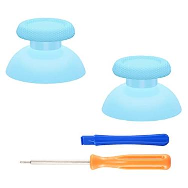 Imagem de eXtremeRate Thumbsticks de reposição Heaven Blue para controle PS5, bastão analógico para controle PS5, joystick personalizado para controles de todos os modelos PS4