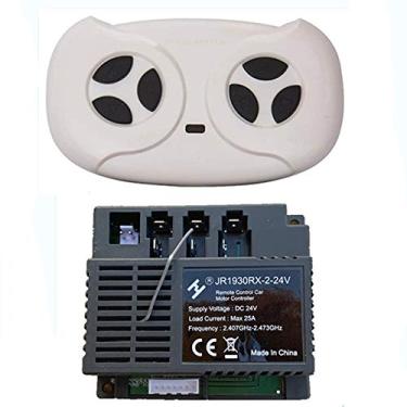 Imagem de jiaruixin 2.4G Bluetooth Remote Control and Receiver Replacement for JR1930RX-2-24V，Applicable with Children's Electric Ride-on Vehicles