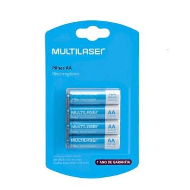 Imagem de Pilha Recarregavel Aa C/4 2500mah Cb052 Multilaser