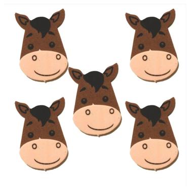 Imagem de Aplique Para Lembrancinha Fazendinha Cavalinho - 5 Unidades