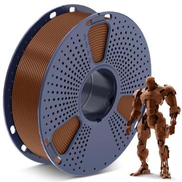 Imagem de Filamento de impressora 3D SUNLU PLA 1,75 mm, bobina de 1 kg (marrom)